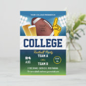 Invitation College Football Party changer de couleur et ajout (Debout devant)