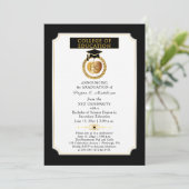 Invitation College of Education Degree Gold Apple Graduation (Debout devant)