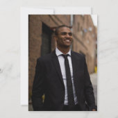 Invitation Collège Sleek | Univ Purple| Gold Graduation Party (Dos)