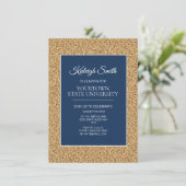 Invitation College Trunk Party Elegant Gold Parties scintilla (Debout devant)