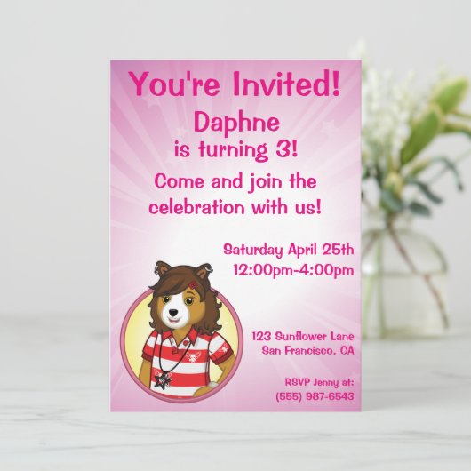 Invitation Colley de PJ (Debout devant)