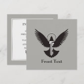 Invitation Colombe avec clé (Devant / Derrière)