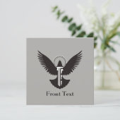 Invitation Colombe avec clé (Debout devant)