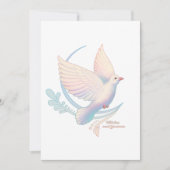 Invitation Colombe blanche (Devant)