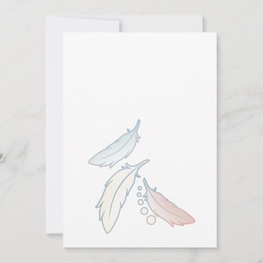 Invitation Colombe Blanche (Dos)