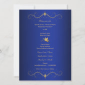 Invitation Colombe de paix (Dos)