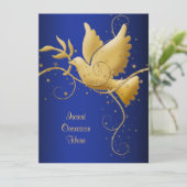 Invitation Colombe de paix (Debout devant)