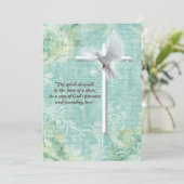 Invitation Colombe religieuse de confirmation (Debout devant)