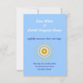 Invitation Colombes avec l'invitation de coutume d'anneaux de (Dos)