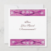 Invitation COLOMBES BLANCHES À LA FENÊTRE ,monogramme (Dos)