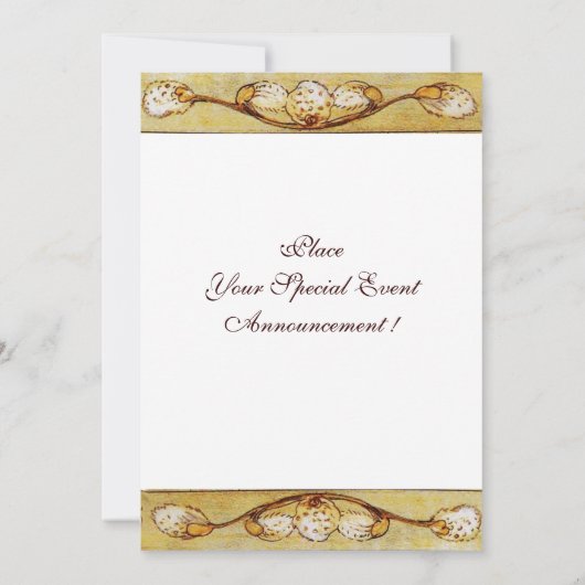 INVITATION COLOMBES BLANCHES EN SÉPIA BRUN (Dos)