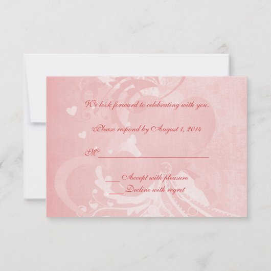 Invitation Colombes de mariage RSVP (Dos)