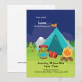 Invitation Colonie de vacances (Devant / Derrière)