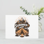 Invitation Colonie de vacances d'été 2024 Camping d'été Corre (Debout devant)