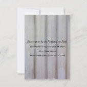 Invitation Colonne classique avec Fête des mariées viticole (Dos)