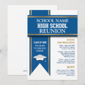 Invitation Colonnes de l'école Bannière Classe personnalisée (Devant / Derrière)