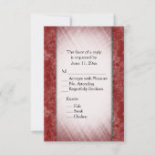 Invitation Colonnes de marbre Bourgogne RSVP avec Entree Choi (Devant)