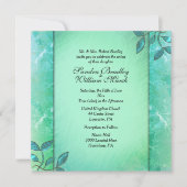 Invitation Colonnes vertes de mer chic (Devant)