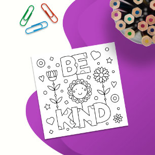 Invitation Color Me Be Kind Pass it on Card