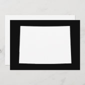 Invitation Colorado blanc et noir (Devant / Derrière)