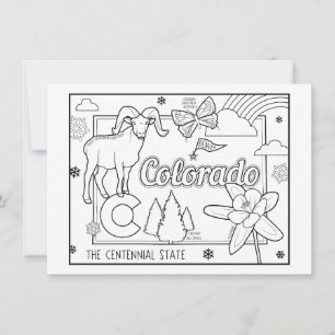 Invitation colorado coloriez-moi collage