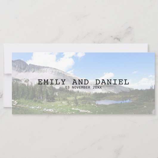 Invitation Colorado Destination Boarding Pass Mariage (Dos)