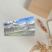 Invitation Colorado Destination Boarding Pass Mariage