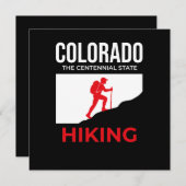 Invitation Colorado Hiking – The Centennial State USA (Devant / Derrière)