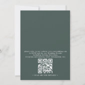 Invitation Colorado Mountain Destination QR Code Wedding (Dos)