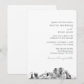 Invitation Colorado Printemps Mariage Élégant Skyline Invitat (Devant / Derrière)