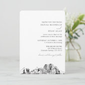 Invitation Colorado Printemps Mariage Élégant Skyline Invitat (Debout devant)