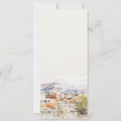 Invitation Colorado Springs, Colorado Watercolor Wedding Menu (Dos)