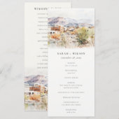 Invitation Colorado Springs, Colorado Wedding Program (Devant / Derrière)