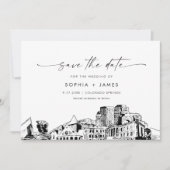 Invitation Colorado Springs Skyline Wedding Enregistrer la da (Devant)
