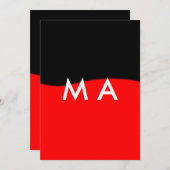 Invitation Coloré ajouter votre nom image texte (Devant / Derrière)