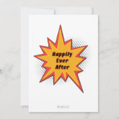 Invitation coloré de mariage de couverture de (Dos)