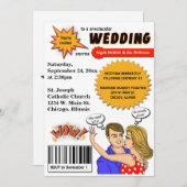 Invitation coloré de mariage de couverture de (Devant / Derrière)