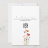 Invitation Coloré Fleur sauvage Élégant parti d'engagement (Dos)