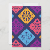 Invitation Coloré Floral mexicain Mariage Fiesta (Dos)