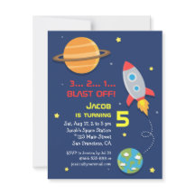 Coloré, Fusée, Fête Spatiale, Anniversaire Enfants