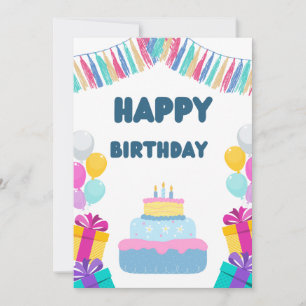 Invitation Coloré Joueur Anniversaire Circulaire