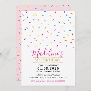 Invitation Coloré mignon d'INVITATION de PARTIE