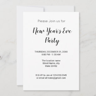 Invitation Coloré minimal ajouter votre nom d'image de texte
