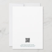 Invitation Coloré Moderne Mariage QR Code Retour (Dos)
