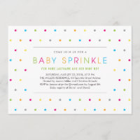 Coloré Moderne propre Neutral Baby Sprinkle Invita