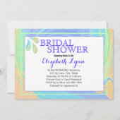 Invitation Coloré Pastel Splash Paint Swirl Modèle (Devant)