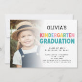 Invitation Coloré Photo Overlay Maternelle (Devant)