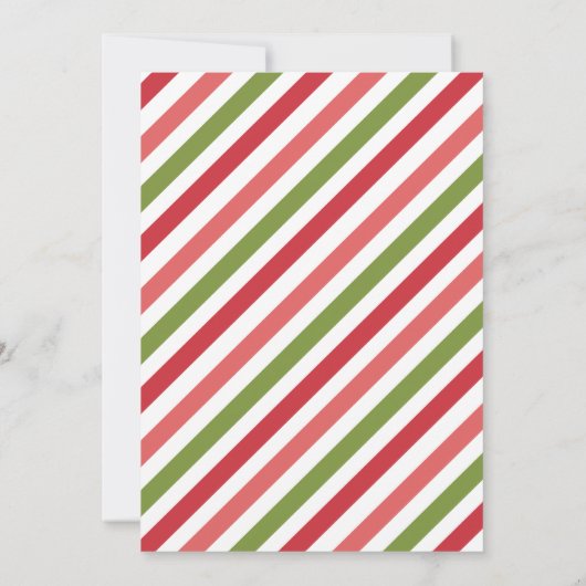 Invitation Coloré Retro Super Holly Jolly Vibes (Dos)