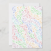 Invitation Coloré Simple Garçon Anniversaire (Dos)