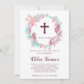 Invitation Coloré sous la mer Wreath Baptism (Devant)